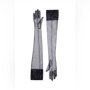Mugler x H&M Extra Long Sheer Gloves size XL
